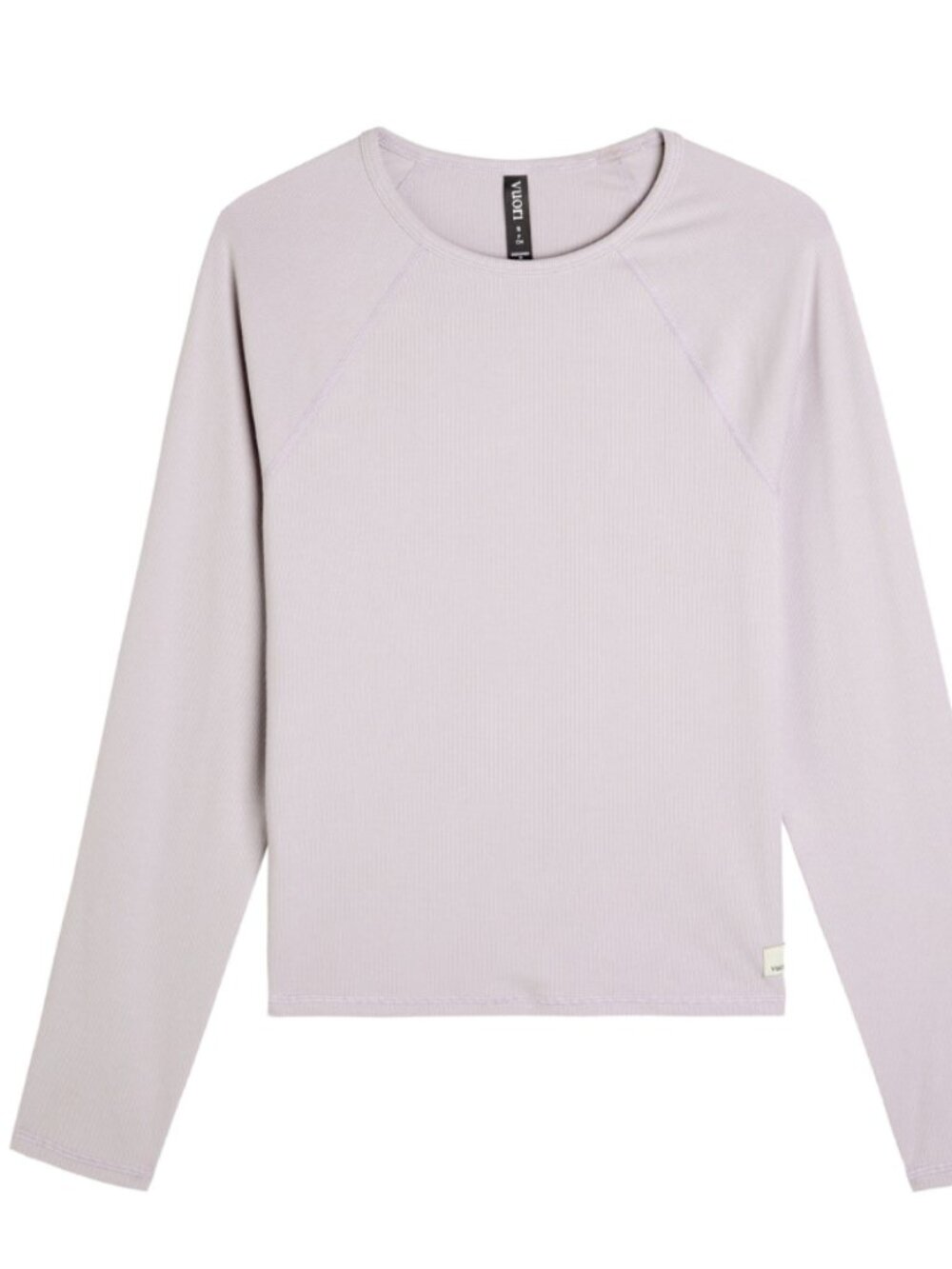 Vuori Purple Pose Ribbed Jersey Top Small